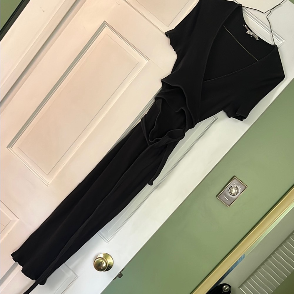 Free People Vroom Vroom Black Midi Dress